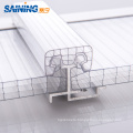 Light Weight U-lock Polycarbonate Hollow Sheet Connector U Profile